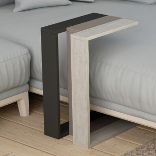 Shally Dogan Βοηθητικό Τραπέζι Κινητό Μοντέρνου Σχεδιασμού Ανθρακί ...