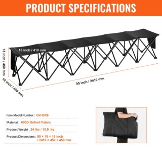 Φορητός Πάγκος 6 Θέσεων VEVOR με Τσάντα Μεταφοράς BKZDYDZYWKB6HC79QV0 Φορητός Πάγκος 6 Θέσεων VEVOR με Τσάντα Μεταφοράς BKZDYDZYWKB6HC79QV0