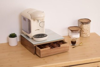 5Five Simply Smart Θήκη Κάψουλας Καφέ με Συρτάρι & Γυάλινη Επιφάνει...