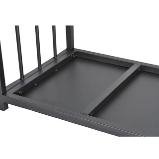 Καλάθι για τα Ξύλα Μαύρο 50,5x37x50cm Kaminer 24628