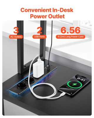 VEVOR L-Σχήματος Gaming Γραφείο με LED Φώτα, 1.2m Επανατοποθετήσιμη... VEVOR L-Σχήματος Gaming Γραφείο με LED Φώτα, 1.2m Επανατοποθετήσιμη...