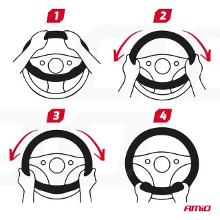 AMiO Κάλυμμα τιμονιού SWC-06-M ,01361 AMiO Κάλυμμα τιμονιού SWC-06-M ,01361