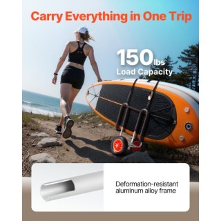 VEVOR Καρότσι Καγιάκ για Όρθια Κωπηλασία με Τροχούς & Στηρίγματα CZ...