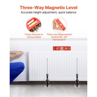 VEVOR Σετ 2 Μαύρων Μοχλών Ανύψωσης 150kg 250mm TGQ250MM1DHS7CAGWV0 VEVOR Σετ 2 Μαύρων Μοχλών Ανύψωσης 150kg 250mm TGQ250MM1DHS7CAGWV0