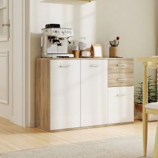 HOMCOM Μοντέρνα Κρεντέντζα με 3 Ντουλάπια και 2 Συρτάρια, Ξύλινη, 1... HOMCOM Μοντέρνα Κρεντέντζα με 3 Ντουλάπια και 2 Συρτάρια, Ξύλινη, 1...