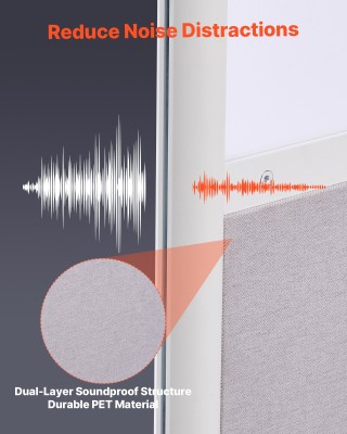 VEVOR Διαχωριστικά Γραφείου με Παράθυρα Ακρυλικού, 2-Pack, 1.83m x ...