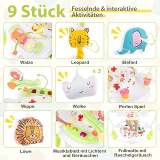 Costway Παιδικό Άλτης με Ρυθμιζόμενο Ύψος και Περιστρεφόμενο Κάθισμ...