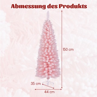 Costway Χιονισμένο Τεχνητό Χριστουγεννιάτικο Δέντρο με 328 Πυκνά Κλ...