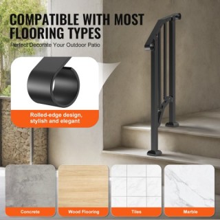 VEVOR  Σύντομη Κουπαστή 1-2 Βημάτων για Εξωτερικούς Χώρους για Ηλικ...