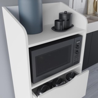 Shally Dogan Πολυλειτουργικό Ντουλάπι με 2 Συρτάρια και 1 Ράφι, Λευ...