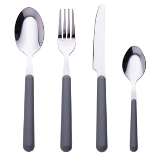 Galileo Σετ 24 μαχαιροπίρουνα από ανοξείδωτο χάλυβα με λαβή στο χρώ...