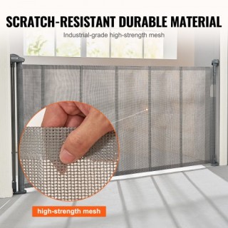 Πτυσσόμενη Παιδική Πόρτα VEVOR, 34.2 Ύψος, 76.8 Πλάτος, Γκρι  WZSSM...