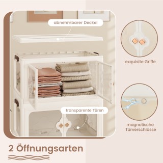 Costway Μεγάλος Πλαστικός Αποθηκευτικός Κάδος 212L με Διαφανείς Πόρ... Costway Μεγάλος Πλαστικός Αποθηκευτικός Κάδος 212L με Διαφανείς Πόρ...