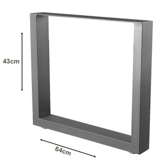 BAKAJI 2x Πόδια Τραπεζιού Τραπεζάκι Πάγκος Παγκάκι 64x40 Μέταλλο Μ... BAKAJI 2x Πόδια Τραπεζιού Τραπεζάκι Πάγκος Παγκάκι 64x40 Μέταλλο Μ...