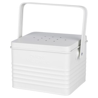 Villa DEste  Σετ 2 δοχεία πατάτες κρεμμύδια και σκόρδο από γαλβανισ...