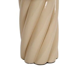 Ostaria Λάμπα Κεραμική Στριφτή Twist Μπεζ -36176 Ostaria Λάμπα Κεραμική Στριφτή Twist Μπεζ -36176