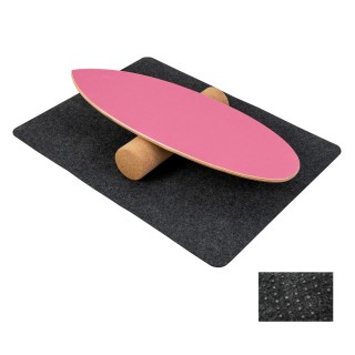 Costway  Ξύλινη Ισορροπιστική Σανίδα με Κορκ Ρολό - Τρικ Μπόρντ για...