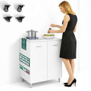 Shally Dogan Κουζίνα 80x60x85εκ Λευκή με 2 Εστίες Χυτοσιδήρου 02001954 Shally Dogan Κουζίνα 80x60x85εκ Λευκή με 2 Εστίες Χυτοσιδήρου 02001954