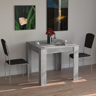 BAKAJI Τετράγωνο Τραπέζι Φαγητού 90x90 από Ξύλο Τσιμέντο Επεκτάσιμο... BAKAJI Τετράγωνο Τραπέζι Φαγητού 90x90 από Ξύλο Τσιμέντο Επεκτάσιμο...