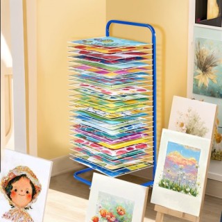 VEVOR Ράφι Στεγνώματος Τέχνης με 25 Αφαιρούμενα Ράφια και Ρόδες - ... VEVOR Ράφι Στεγνώματος Τέχνης με 25 Αφαιρούμενα Ράφια και Ρόδες - ...