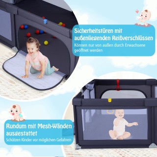 Costway Βρεφικό Πάρκο Παιχνιδιού με Μπάσκετ & Ποδοσφαιρικά Δίχτυα σ... Costway Βρεφικό Πάρκο Παιχνιδιού με Μπάσκετ & Ποδοσφαιρικά Δίχτυα σ...