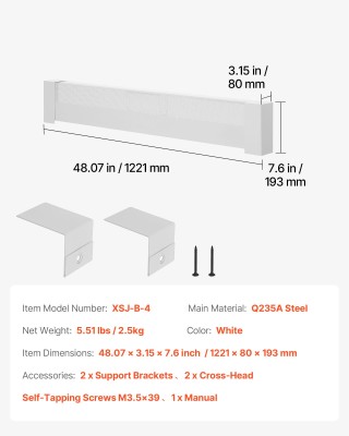 VEVOR Κάλυμμα Θερμαντικού Σώματος 1211 mm για Αναβάθμιση Σπιτιού DB... VEVOR Κάλυμμα Θερμαντικού Σώματος 1211 mm για Αναβάθμιση Σπιτιού DB...