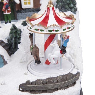 Galileo Χριστουγεννιάτικο χωριό με μουσική, κίνηση και 52 LED 54x30...