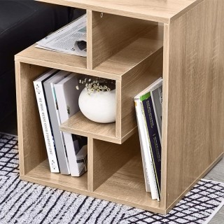 BAKAJI Βιβλιοθήκη Τραπεζάκι Καναπές Μοντέρνος Σχεδιασμός 4 Ράφια 4... BAKAJI Βιβλιοθήκη Τραπεζάκι Καναπές Μοντέρνος Σχεδιασμός 4 Ράφια 4...