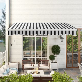 Outsunny Τέντα Παρασόλι για Εξωτερικό Χώρο Επεκτάσιμη από Αλουμίνιο...