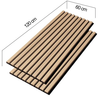 BAKAJI Σετ 2 Ηχοαπορροφητικά Πάνελ 60 x 120 εκ. Τρισδιάστατο Ξύλιν... BAKAJI Σετ 2 Ηχοαπορροφητικά Πάνελ 60 x 120 εκ. Τρισδιάστατο Ξύλιν...