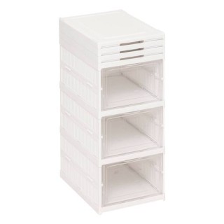 5FIVE Simply smart Πτυσσόμενη Λευκή Παπουτσοθήκη 25.5 x 35.5 x 108 ...