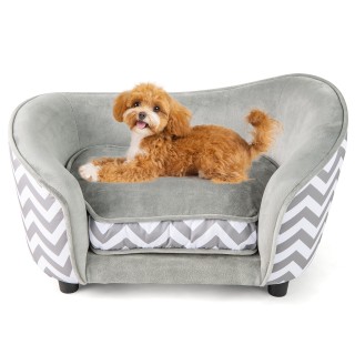 Costway  Άνετος Γκρι Καναπές για Γάτες με Αφαιρούμενο & Πλενόμενο Μ...