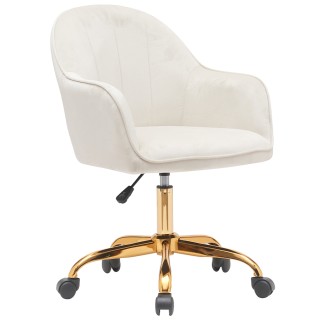 Καρέκλα Γραφείου Βελούδινη με Χρυσή Βάση 54.5 x 63 x 79.5 - 89.5cm ... Καρέκλα Γραφείου Βελούδινη με Χρυσή Βάση 54.5 x 63 x 79.5 - 89.5cm ...