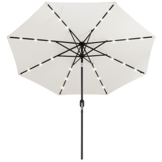 BAKAJI Ομπρελόκηπος 270 cm Φώτα LED Ομπρέλα Μπεζ Αντιανεμικό Εξωτε... BAKAJI Ομπρελόκηπος 270 cm Φώτα LED Ομπρέλα Μπεζ Αντιανεμικό Εξωτε...