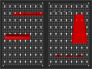 Kraft&Dele Πίνακας Οργάνωσης Εργαλείων Τοίχου 80 x 60 cm KD-11896 Kraft&Dele Πίνακας Οργάνωσης Εργαλείων Τοίχου 80 x 60 cm KD-11896