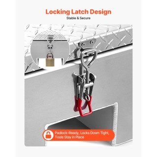 VEVOR Βαρέος Τύπου Αλουμινένιο Κουτί Εργαλείων για Καρότσα Φορτηγού... VEVOR Βαρέος Τύπου Αλουμινένιο Κουτί Εργαλείων για Καρότσα Φορτηγού...