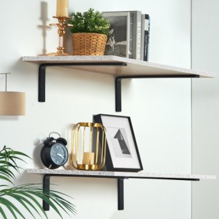 Βάσεις Ραφιών VEVOR, 16 x 6 in, 4 τεμ., Μαύρες, 160 lbs Φορτίο SJZ... Βάσεις Ραφιών VEVOR, 16 x 6 in, 4 τεμ., Μαύρες, 160 lbs Φορτίο SJZ...