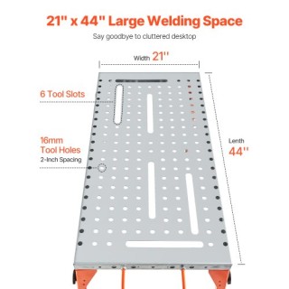 VEVOR Συγκολλητικό Τραπέζι 44 x 21 500 Λίβρες Πτυσσόμενο Εργαστήριο... VEVOR Συγκολλητικό Τραπέζι 44 x 21 500 Λίβρες Πτυσσόμενο Εργαστήριο...