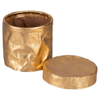 Villa dEste Home Σετ 3 Στρογγυλά Χρυσά Καλάθια με Καπάκι Golden Kit... Villa dEste Home Σετ 3 Στρογγυλά Χρυσά Καλάθια με Καπάκι Golden Kit...