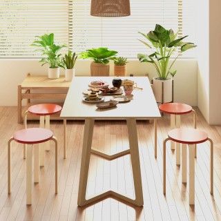 HOMCOM Σετ 4 Στρογγυλά και Μοντέρνα Σκαμπό για Κουζίνα και Μπαρ από... HOMCOM Σετ 4 Στρογγυλά και Μοντέρνα Σκαμπό για Κουζίνα και Μπαρ από...