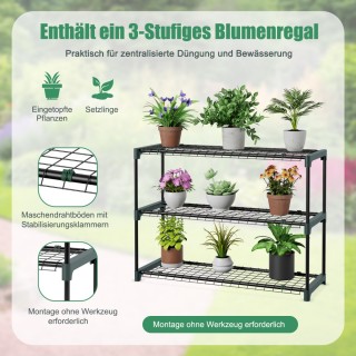 Costway Μίνι Θερμοκήπιο Καλλιέργειας με Ράφι 3 Επιπέδων - Ιδανικό ... Costway Μίνι Θερμοκήπιο Καλλιέργειας με Ράφι 3 Επιπέδων - Ιδανικό ...