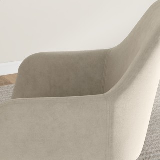 HOMCOM Σετ 2 Σκανδιναβικές Καρέκλες Τραπεζαρίας με Καμπυλωτά Μπράτσ...