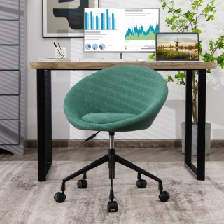 Costway  Περιστρεφόμενη καρέκλα από λινό ύφασμα με ρυθμιζόμενο ύψος...