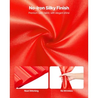 VEVOR Κορδέλες Καρέκλας από Σατέν 50PCS με Διάσταση 7 x 108 ιντσών,...