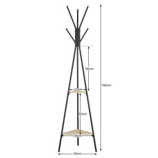 BAKAJI Μαύρη Κρεμάστρα Δαπέδου Εξοικονόμησης Χώρου με 5 Γάντζους κ... BAKAJI Μαύρη Κρεμάστρα Δαπέδου Εξοικονόμησης Χώρου με 5 Γάντζους κ...