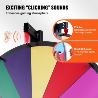 Τροχός Τύχης VEVOR 24, 14 Θέσεων, με Πίνακα & 2 Μαρκαδόρους  CJZLJP...