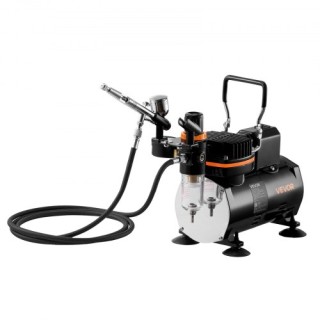 VEVOR Σετ Αερογράφου 1/6 HP Κομπρεσέρ με 1 Αερογράφο, 3 Μύτες και Σ... VEVOR Σετ Αερογράφου 1/6 HP Κομπρεσέρ με 1 Αερογράφο, 3 Μύτες και Σ...