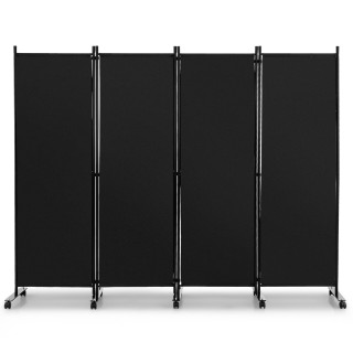 Costway 4-Πάνελ Διαχωριστικό Δωματίου με Ρόδες και Μεταλλικό Πλαίσι... Costway 4-Πάνελ Διαχωριστικό Δωματίου με Ρόδες και Μεταλλικό Πλαίσι...