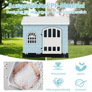 Costway Υπαίθριο Σπιτάκι Σκύλου με Πόρτα & 3 Παράθυρα & Αφαιρούμενο... Costway Υπαίθριο Σπιτάκι Σκύλου με Πόρτα & 3 Παράθυρα & Αφαιρούμενο...