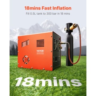 VEVOR Συμπιεστής Αέρα PCP 4500PSI με Αυτόματη Διακοπή για Αεροβόλα ... VEVOR Συμπιεστής Αέρα PCP 4500PSI με Αυτόματη Διακοπή για Αεροβόλα ...